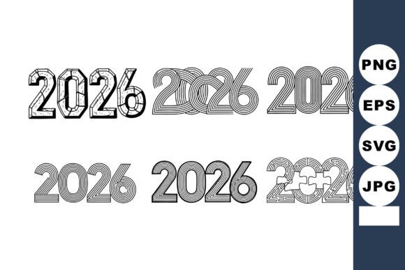 2026 Year Numbers Set for Modern Branding