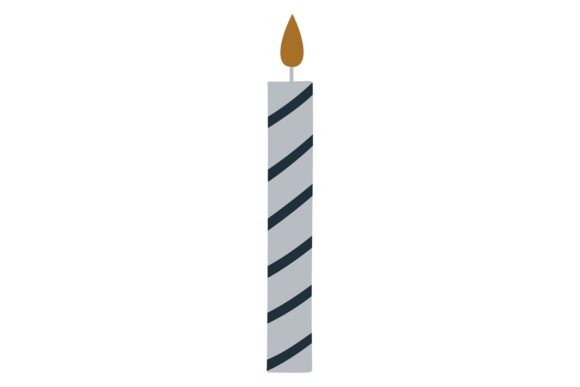 Burning Candle Drawing Graphics for Branding