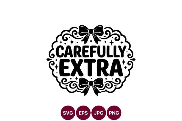 Carefully Extra Decorative Label Graphics & Illustrations