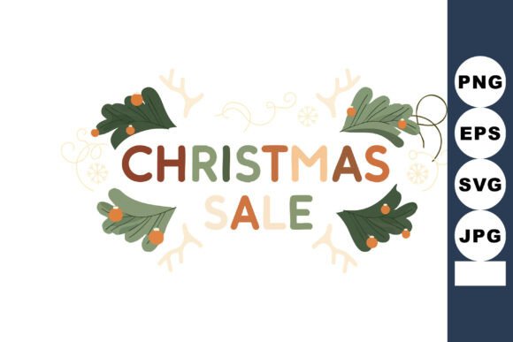 Christmas Sale Vector Graphics for Crafting