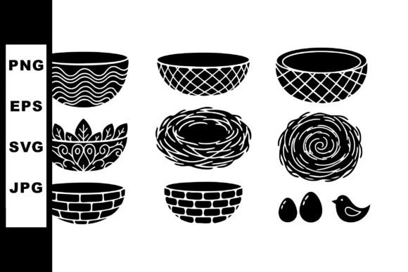 Decorative and Rustic Black Silhouette N Graphics