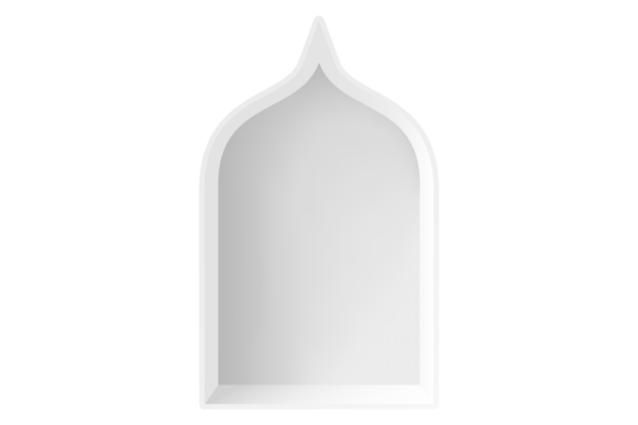 Decorative Arch Window Mockup for Modern Branding