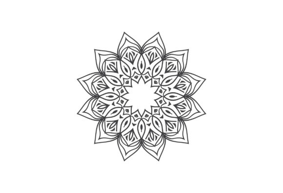 Decorative Ornamental Pattern Mandala Graphics for Editorial Use