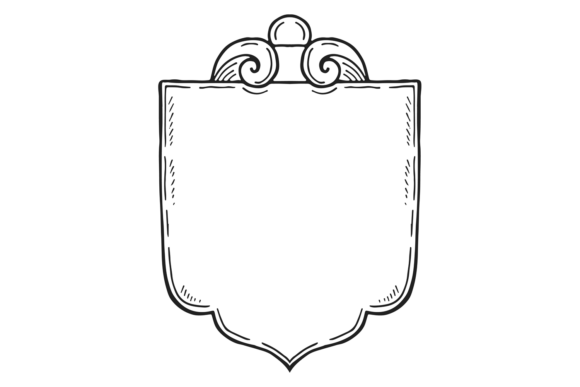 Decorative Shield Emblem Template Graphics for Branding