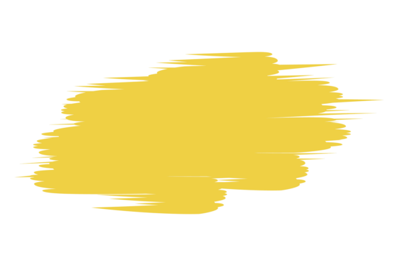 Dry Paint Stain. Yellow Mark. Decorative Graphics & Illustrations