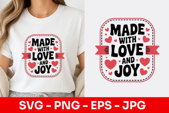 Made with Love and Joy Decorative SVG Graphics Freebies