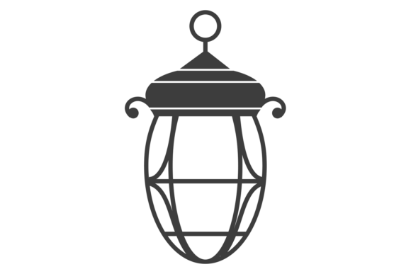 Outdoor Lantern Black Icon: A Versatile Graphic for Branding