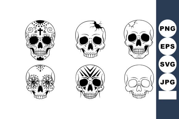Skull Graphics for Bold Editorial Design