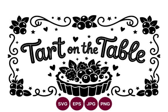 Tart on the Table: Decorative Vector Graphics & Illustrations