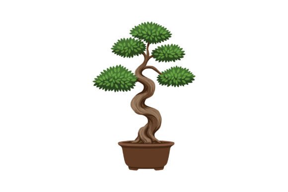 Tranquil Bonsai Graphic for Modern Branding