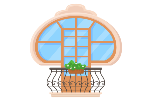 Urban Balcony Graphics for Digital Sellers