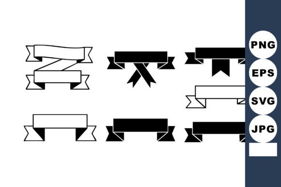 Vintage Ribbon Banners Graphics for Timeless Branding